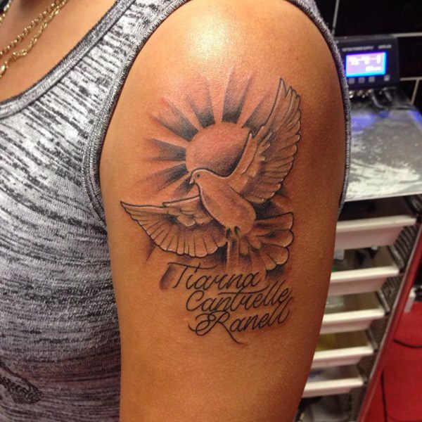 dove tattoo for guys