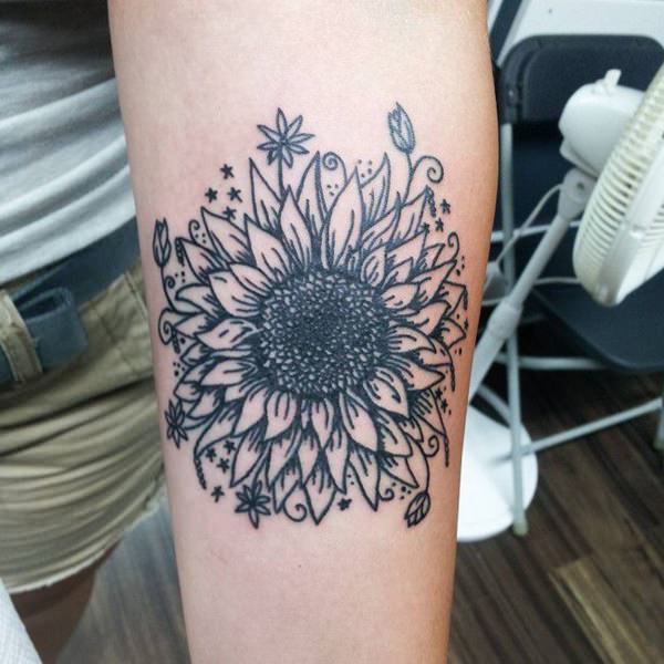 155 Sunflower Tattoos that Will Make You Glow - Wild Tattoo Art