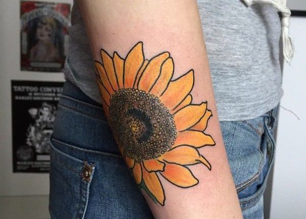 155 Sunflower Tattoos that Will Make You Glow