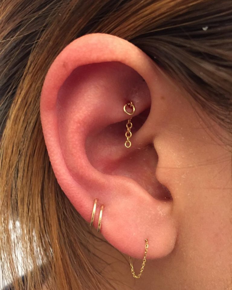 Rook Piercing Pain, Price & Aftercare Tips (with 55 Examples) Wild