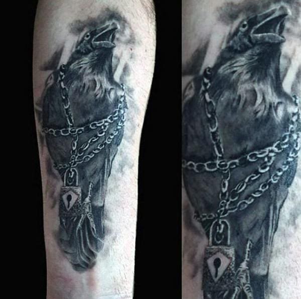 125 Awesome Crow/Raven Tattoo Ideas and their Meanings ...