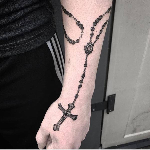 75 Brilliant Rosary Tattoo Ideas and Their Meanings - Wild Tattoo Art