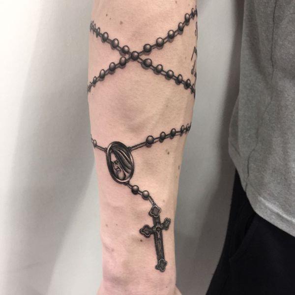 75 Brilliant Rosary Tattoo Ideas and Their Meanings - Wild Tattoo Art