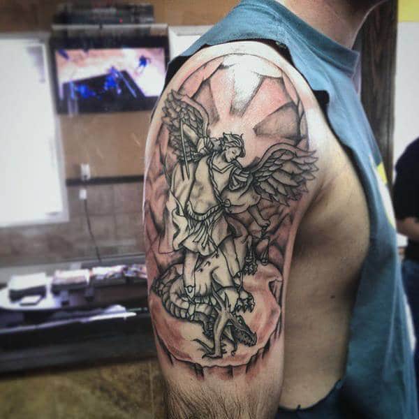 155+ Saint Michael Tattoos: Everything You Need to Learn! (with Meanings) -  Wild Tattoo Art