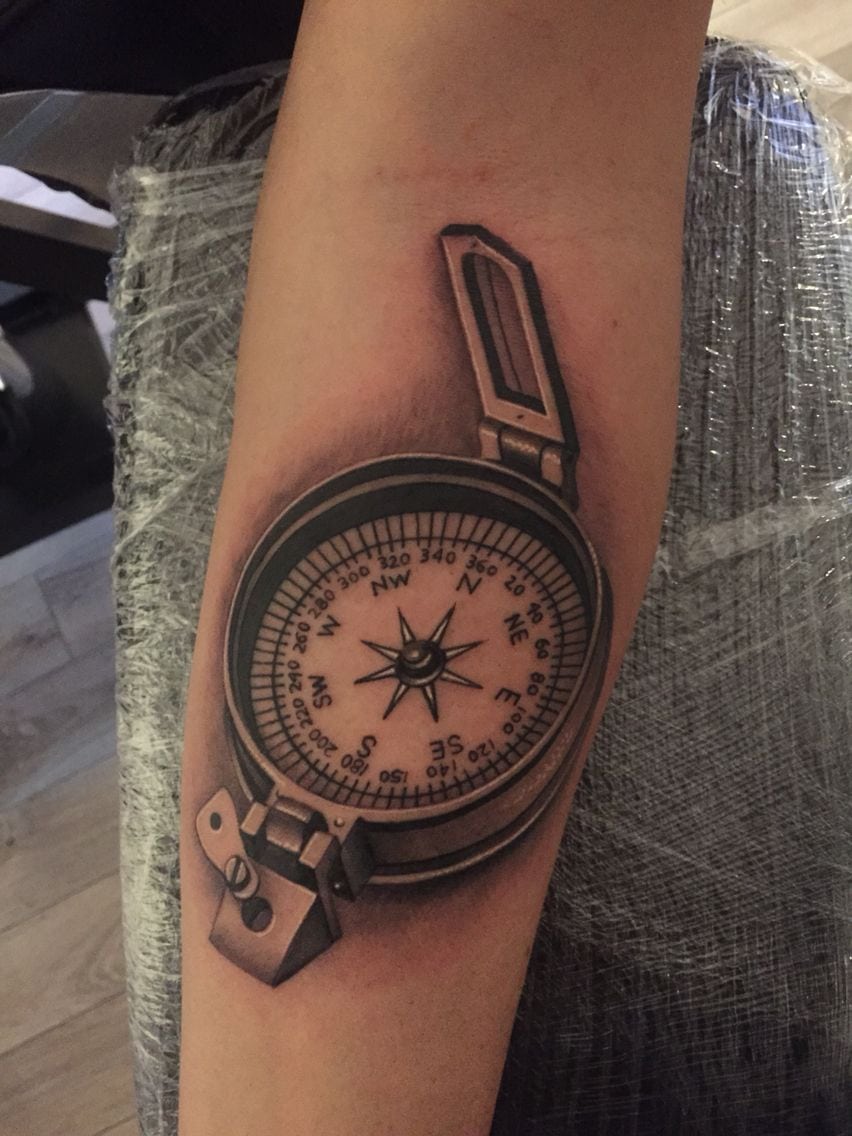 Compass Temporary Tattoo - Set of 3 – Little Tattoos
