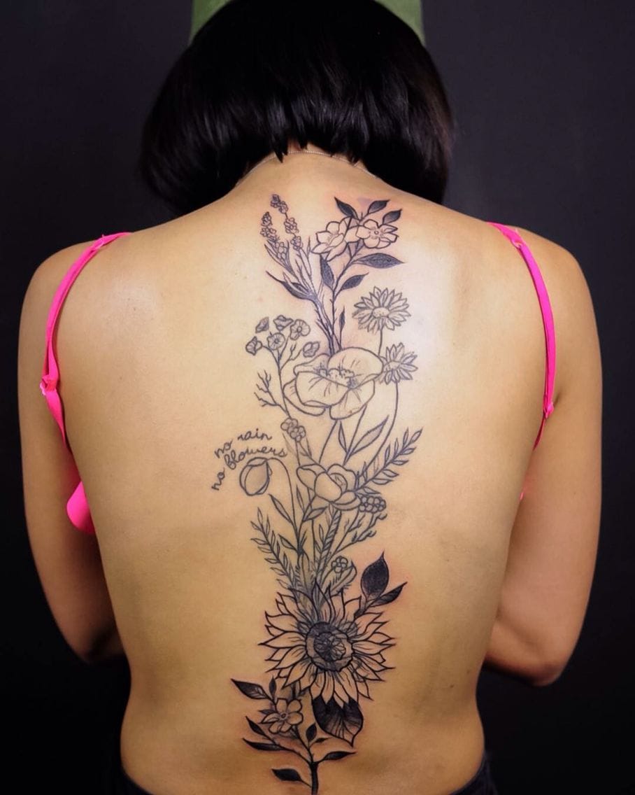 17 Spine Tattoo Designs That Will Chill You To The Bone - Cultura Colectiva