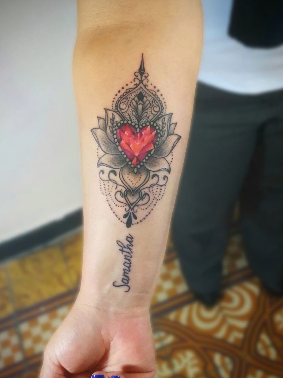 Mandala Heart Tattoo