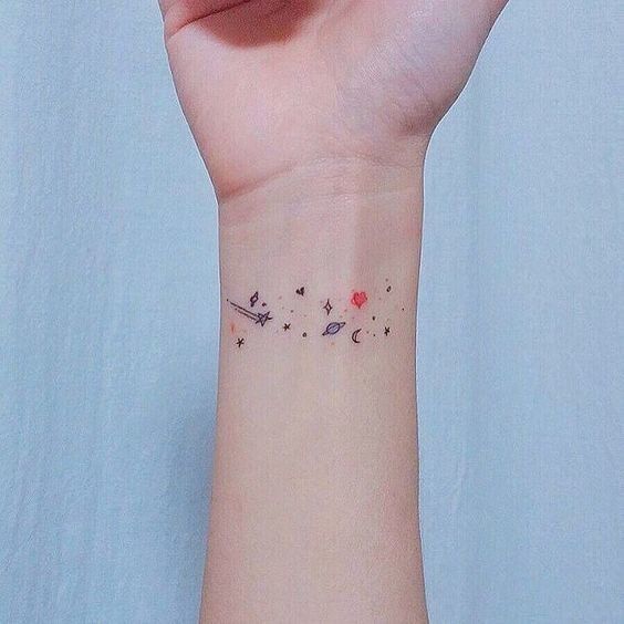Miniature Flower Tattoo