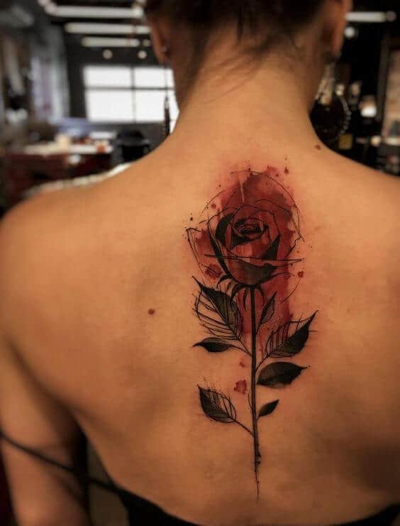 big rose tattoo