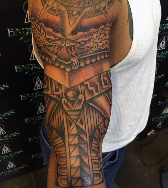 125 Masculine Aztec Tattoo Ideas Trending Right Now! - Wild Tattoo Art