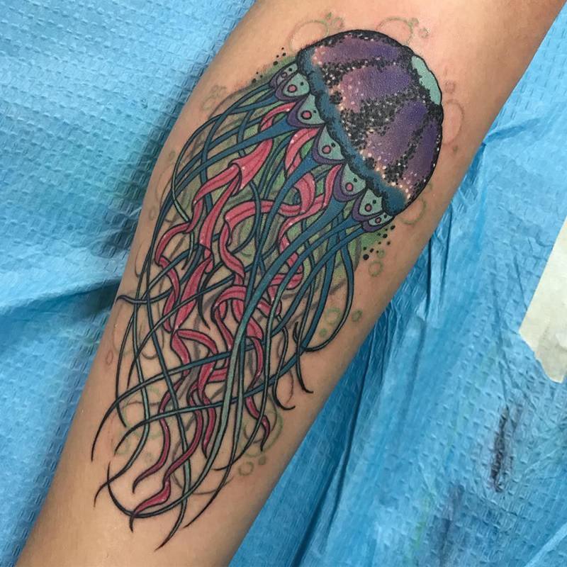 Fun start to this ocean sleeve  withlovetattoo ocean sea marine  seahorse crab coral reef fish tattoo tattoos tattooed  Instagram