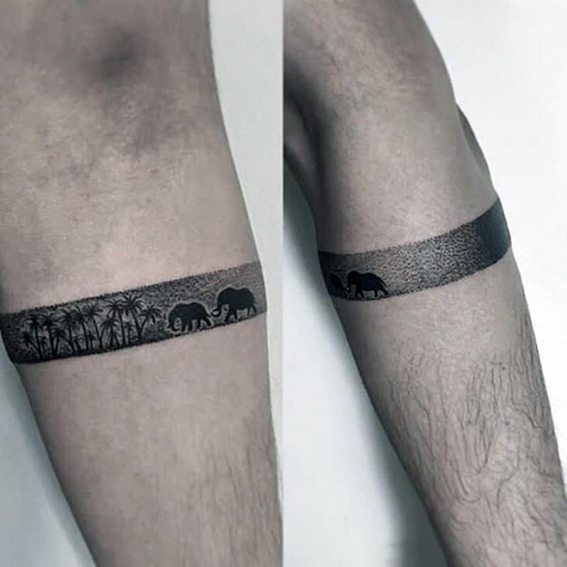 Tribal Armband Semi-Permanent Temporary Tattoo - TattooMyIdea