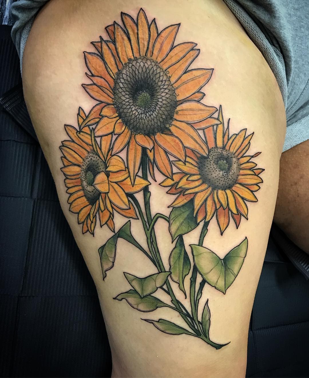Sunflower Tattoo With Name Sunflower Tattoo With Name
