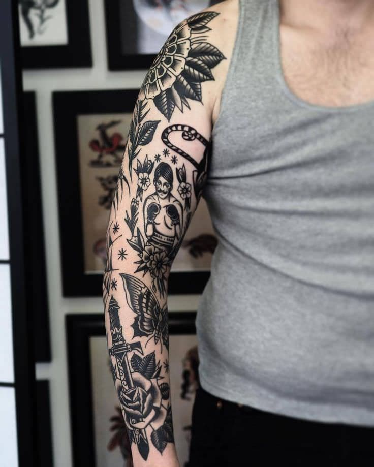 nature sleeve tattoos