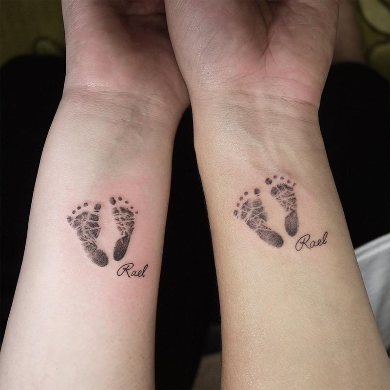 75 Baby Footprint Tattoo Ideas You Will Love - Wild Tattoo Art