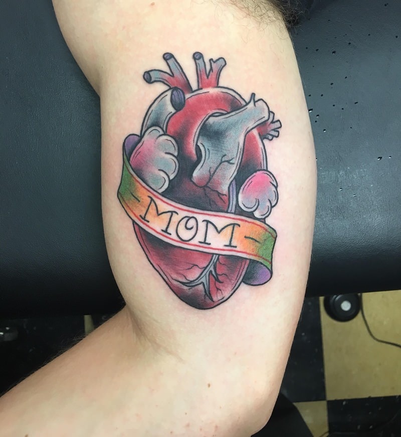 Mom Heart Tattoo
