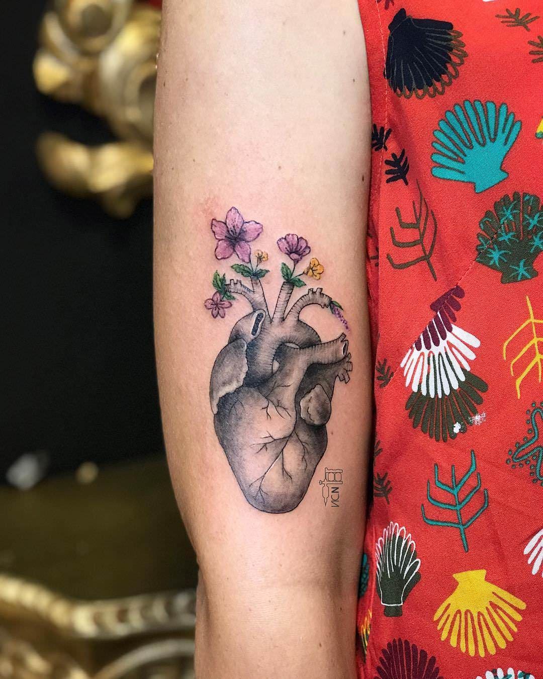 Realistic Heart tattoo