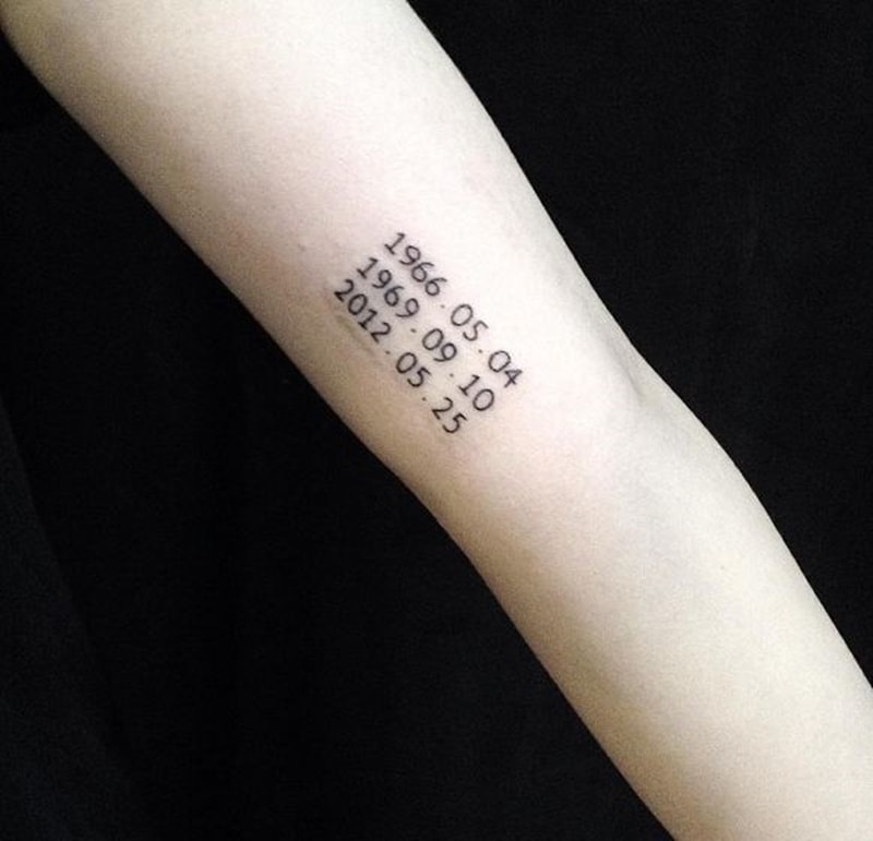 115 Great Date Tattoo Ideas to Commemorate Occasions to Remember - Wild Tattoo Art
