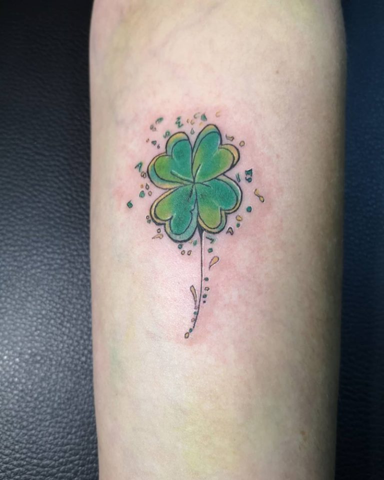 95 Four Leaf Clover Tattoo Ideas and Everything You Need to Know - Wild ...