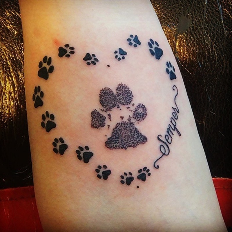for an over the top paw tattoo that is big in size, then you should definit...