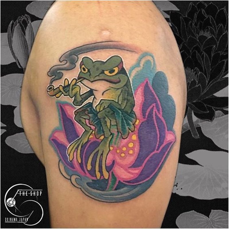 Japanese Frog Samurai Tattoo  Tattoo Ideas and Designs  Tattoosai