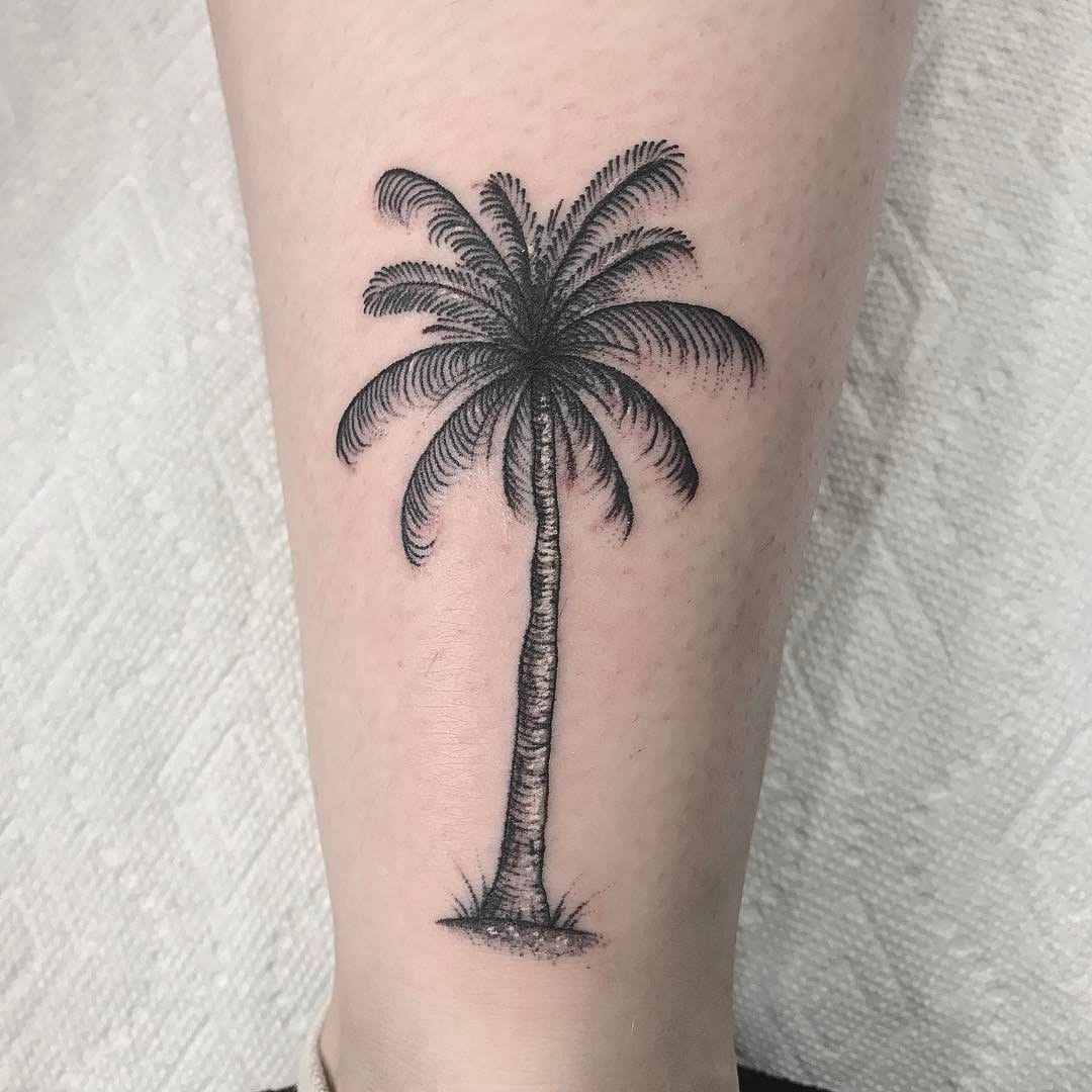 Date palm tattoo
